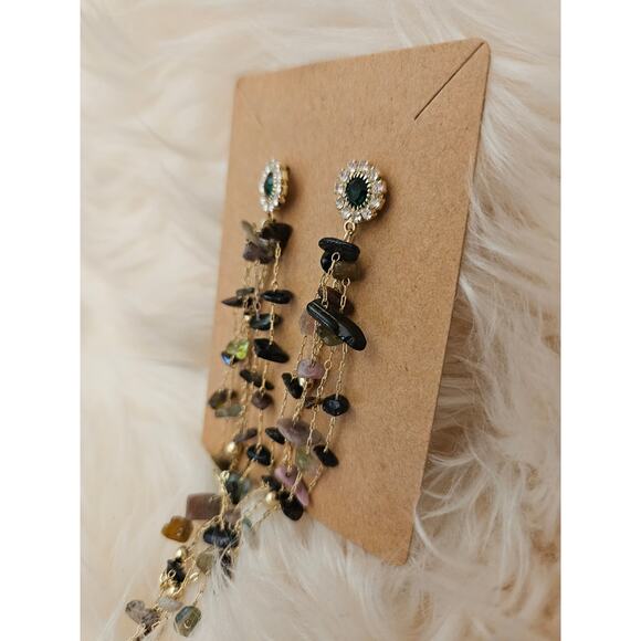 NEW Shells Beach Stones Fashion Dangle Earrings, 2 Pairs - Picture 4 of 6